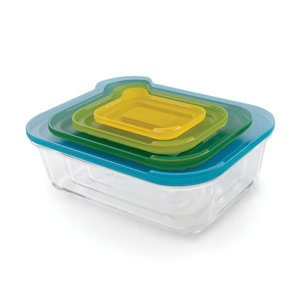 Joseph Joseph Nest 8-Piece Glass Food Storage Containers
