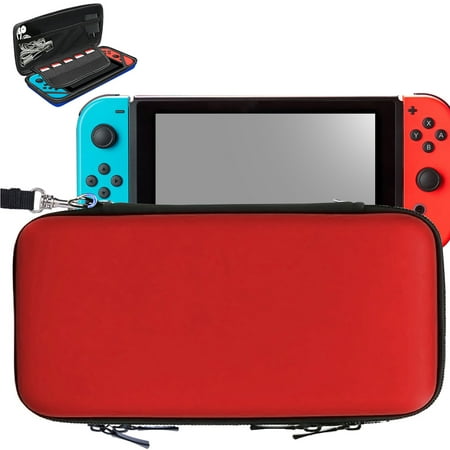 TSV Carrying Travel Hard Shell Case w/ 8 Game Cartridge Holders For Nintendo Switch Accessories