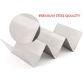 thumbnail image 4 of Taco Holders Set of 4, Stainless Steel  Stand Shell Rack, Each Rack Holds up to 3 Tacos.  Oven and Grill Safe for Baking, Dishwasher-Bonison, 4 of 9
