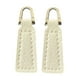 thumbnail image 5 of 2 tiradores de cremallera de cuero artificial para chaqueta. Blanco, 5 of 9