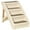 Beige, variant on PawHut Pet Stairs Foldable, Dog Ramp 4-Level with Nonslip Soft Mats, Gray