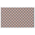 thumbnail image 2 of Deerlux Modern Living Room Area Rug with Nonslip Backing, Geometric Gray and Orange Trellis Pattern, 2 of 6