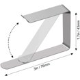 thumbnail image 2 of Clip para mantel, cubierta de mesa de acero inoxidable, Clip para falda, para el hogar, cocina, restaurante, mesa de Picnic Zhivalor LRWJ928-1, 2 of 4