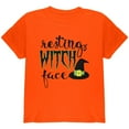 thumbnail image 1 of Halloween Resting Witch Face Youth T Shirt, 1 of 1