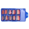 thumbnail image 1 of 100Pcs Pure Color Full Cover Artificial Acrylic Nail Art Tips Set for Nail Experts Nail Learners Environmental ABS Material, 1 of 7