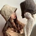 thumbnail image 2 of Pretty Comy New Spring Double-sided Striped Bucket Hat Female Wild Casual Student Fisherman Hat, 2 of 6
