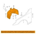 thumbnail image 3 of For 08-10 5-Series Wagon Front Splash Shield Inner Fender Liner Panel Left Side, 3 of 5