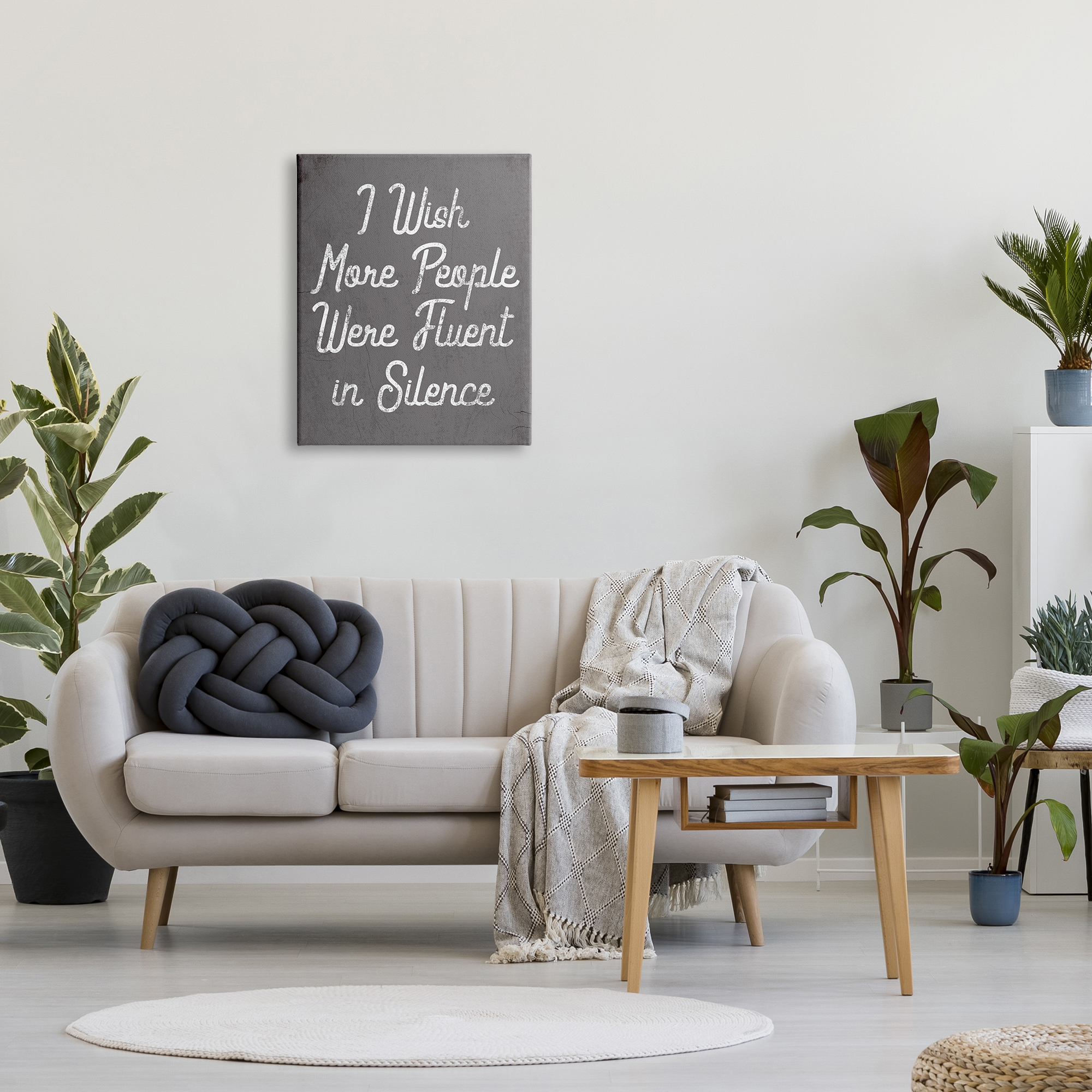 Stupell Industries Fluent in Silence Funny Introvert Phrase Quiet Time, 24 x 30, Design by Daphne Polselli