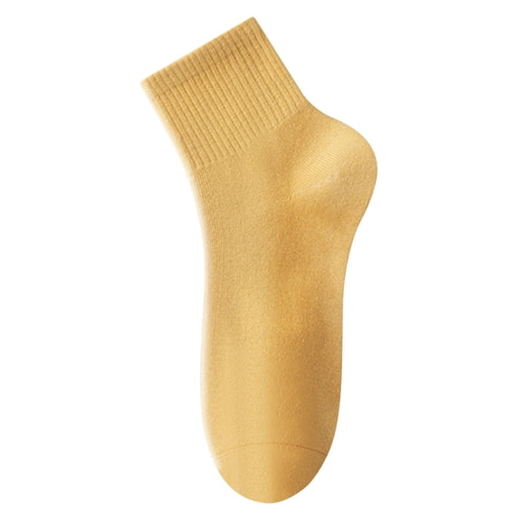 Women Thin Cotton Socks Breathable Athletic Casual Crew Socks Toe Women Above Ankle Crew Socks Comfort Running Socks For Women Sports Socks Sock Gold