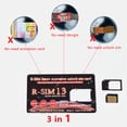 thumbnail image 4 of R-SIM 13 Tarjeta de desbloqueo RSIM Sup Sim Chip Reemplazo para iPhone XR / XS / X / 8 / 8p / 7 / 7p / 6s Adaptador de desbloqueo Inevent DZ5106-00B, 4 of 7