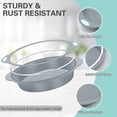 thumbnail image 4 of To encounter 9 inch Silicone Round Cake Pans, 2 Pack Nonstick Silicone Baking Pans Set, Food Grade Silicone Cake Molds, with Metal Reinforced Frame More Strength, 4 of 8