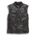 thumbnail image 2 of Men's Real Cow Leather Motorcycle Jacket for Moto Biker, 2 of 6