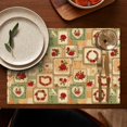 thumbnail image 6 of Pioneer Flower Floral Print Pattern Summer Linen Placemats Set Of 4, Washable Non-Slip Heat Resistant Table Mats for Kitchen, 12x18 Inch, 6 of 6