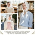 thumbnail image 5 of Vintage Lace Head Wrap Hood Beanie, Wedding Bridal Veil Mass Women Muslim Christian Mantilla Cathedral Head Covering, 5 of 7