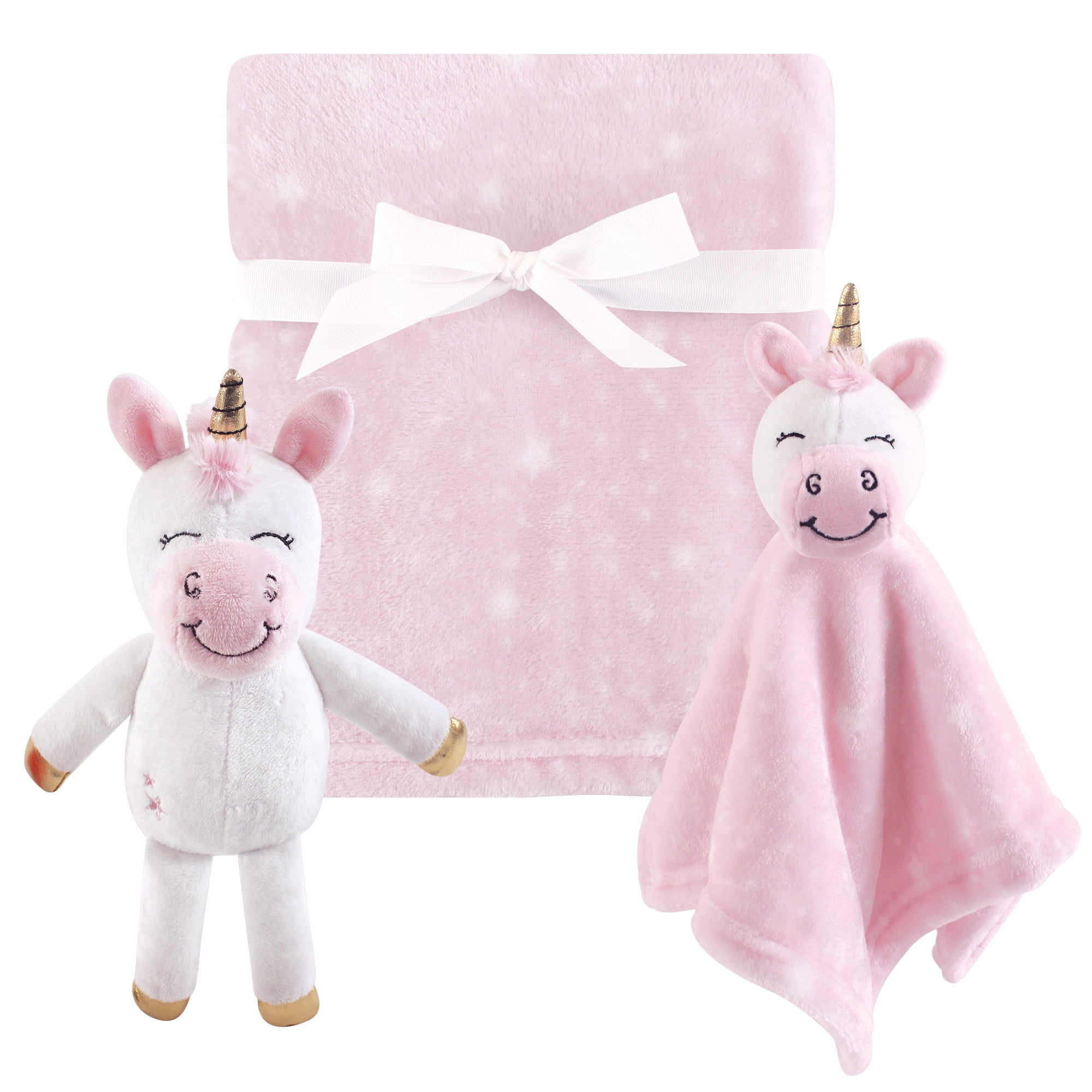 Hudson Baby Boy and Girl Plush Blanket, Plush Toy and Security Blanket