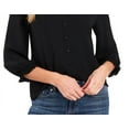 thumbnail image 3 of CeCe Womens Ruffled V-Neck Blouse, 3 of 3