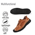 thumbnail image 4 of Mens Mesh Casual Shoes Outdoor Lightweight Hiking Shoes Soft Breathable Sneakers Non-slip Driving Shoes Brown 10.5 US, 4 of 7