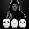 thumbnail image 1 of Mascarillas blancas caseras para pintar - Máscaras de papel en blanco en pack de 10 para Halloween, cosplay y manualidades - fáciles de colorear con acrílicos y rotuladores, 1 of 1