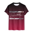 thumbnail image 4 of CONZONE Mens Tshirts Short Sleeve T-Shirts for Men Crew Neck Gradient Color Letter Graphic Casual Summer Tee Tops, 4 of 4