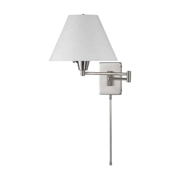 Dainolite Swing Arm Wall Lamp - Satin Chrome