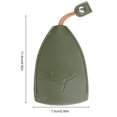 thumbnail image 2 of Estuche para llaves Carteras de dibujos animados Gato Ciervo Conejo Mini soporte para automóvil (Ciervo) Verde militar Verde, 2 of 7