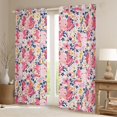 thumbnail image 2 of Castle Fairy Kids Children Cute Axolotl Black Out Curtains,Floral Flower Animal Curtains Pack of 2 (42x63 Each),Dreamy Princess Bedroom Curtains,Lightweight Room Decor, 2 of 6