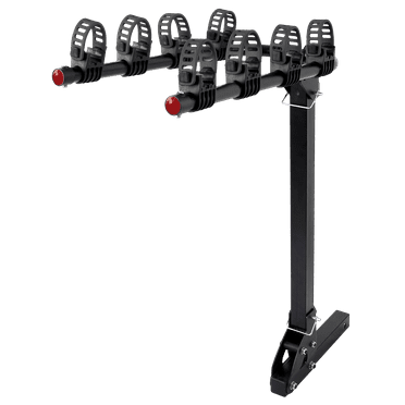 Ozark Trail 4-Bicycle Hitch Mounted Bike Rack Carrier, Carry up to 132lbs, Fit for Car SUVs Trunk