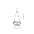 thumbnail image 2 of OULII Soporte Para Macetas Colgante De Hierro Negro Para Espacios Interiores Y Exteriores, 2 of 8