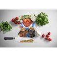 thumbnail image 2 of Dachshund Fall Scarecrow Glass Cutting Board Large, 2 of 2