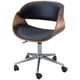 thumbnail image 2 of Silla Oficina MN4 Grupo Microtec ejecutiva Madera Minimalista Moderna Ajustable Elegante Hogar Escritorio Ergonomica Piel PU Cromada Walnut Grupo Microtec MN4 MN4, 2 of 4
