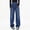 Classic Blue, variant on Women's Mid-Low Waist Baggy Boyfriend Jeans Vintage Wide Leg Denim Streetwear Pants