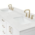 thumbnail image 3 of ARIEL Taylor 72 inch Double Rectangle Sink Bathroom Vanity with Carrara White Quartz Countertop 1.5 Edge in White, 3 of 7