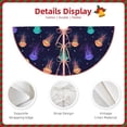 thumbnail image 5 of Bingfone Christmas Tree Skirt Mat Christmas Decoration Interior 48"-Sea Jellyfish, 5 of 8