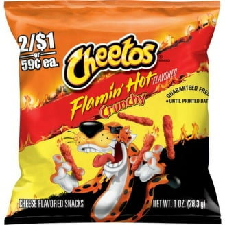 2 pack) Cheetos, Crunchy Flamin' Hot Limon, Cheese Flavored Snacks