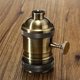 thumbnail image 1 of Boveution E26/E27 Retro Vintage Edison Industrial Portalámparas con interruptor Bronce, 1 of 3