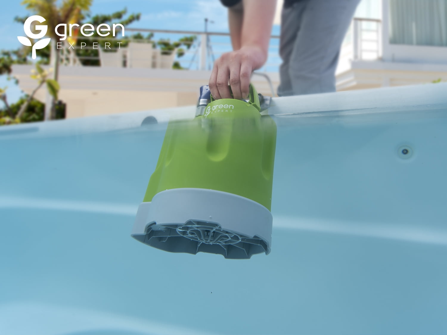 Green Expert 1/4HP Submersible Utility Pump High Flow 1800GPH for Quickly Water Removal Household Drainage Pump Easy to Use in Pools Hot Tub Flooded House Suit to Garden Hose