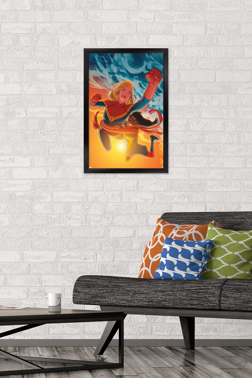 Marvel Comics - Ms. Marvel - Ms. Marvel #17 Wall Poster, 14.725" x 22.375", Framed