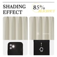 thumbnail image 2 of Chyhomenyc Natural Curtains 63 Inches Long, Light Filtering Thermal Insulated Energy Saving Neutral Solid Soft Privacy Rod Pocket Window Curtains for Living Room Bedroom, Each 40Wx63L Inch, 2 Panels, 2 of 8
