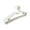 White, variant on Black 10 Pack Plastic Hangers For Clothes Drying Display Sturdy Multi Use Home Garment Care