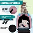 thumbnail image 3 of Top Tasta Transportín para perros y gatos, transportador para mascotas para gatos pequeños, medianos y grandes, transportador para perros con lados suaves, transportador para perros pequeños, portátil, 3 of 5