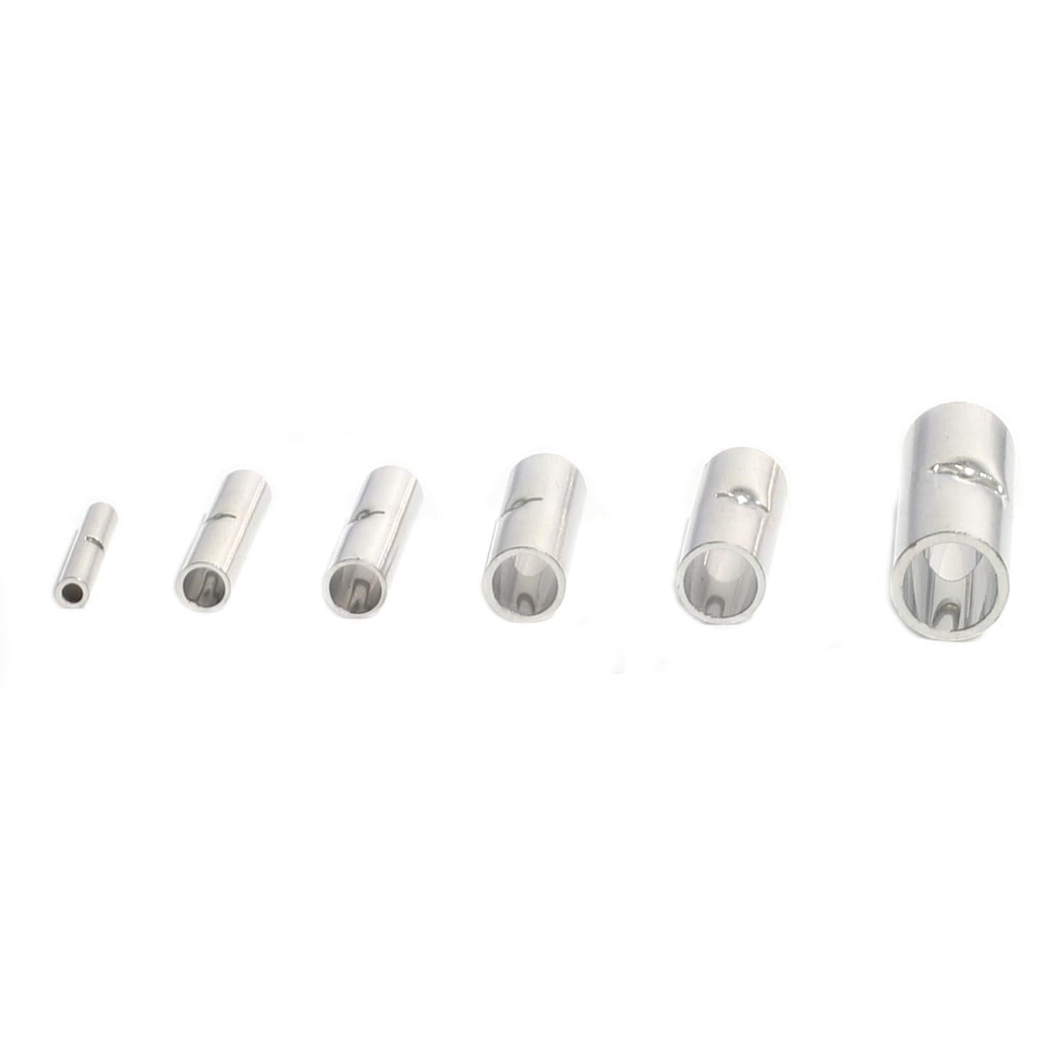 Non Insulated Butt Connectors Kit Wiring Pure Copper AWG24-8 Wire Crimp