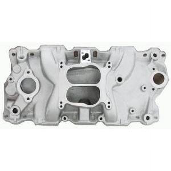 Racing Power Co. R1101 Aluminum Dual Plane Intake Manifold Aluminum Dual Plane Intake Manifold - Satin