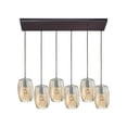 thumbnail image 2 of ELK Group International 10451-6RC Geometrics 6 Light Pendant, Oil Rubbed Bronze - 10 x 9 x 30 in., 2 of 2