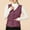 Purple, variant on Winter Puffer Vest for Women Cropped Stylish Misses Waistcoat Gilet Jacket Coat Outwear Solid Keep Warm Tops