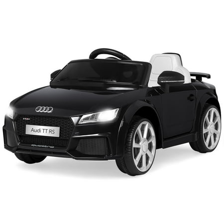 Audi Cap Best Choice Products 6V Kids Licensed Audi TT RS Ride-On Car w/ Parent Control, 2 Speeds, Suspension, AUX Input - Black ()