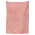 thumbnail image 3 of Ambesonne Floral Tablecloth Rectangular Table Cover, Wild Nature Leaf, 52"x70", Peach Coral, 3 of 4