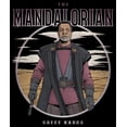 thumbnail image 2 of Junior's Star Wars: The Mandalorian Greef Karga Portrait  Graphic Tee Black X Large, 2 of 3