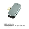 thumbnail image 4 of serony Type-c USB Hub Laptops Cellphones Aluminum Alloy Data Transfer HDMI-compatible Converter Device Cables Splitter Accessory Type1, 4 of 7