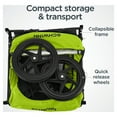 Schwinn Shuttle Foldable Bike Trailer, 2 Seats, Green & Black