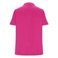 thumbnail image 7 of Women's Polo Shirts Short Sleeve V Neck Business Casual Tops Collared Cotton Golf Shirts Work Summer Tees, L, 7 of 7